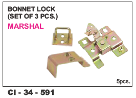 Bonnet Lock set of 3 Marshal