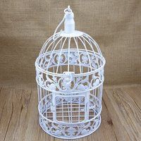 Hot Selling Small Antique Blue Square Iron Bird Cage