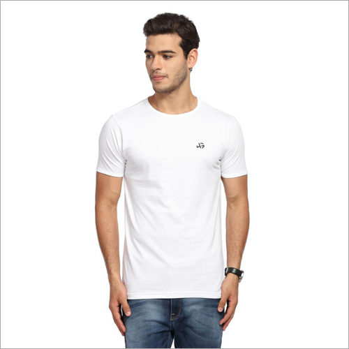 Available In All Color Mens Round Neck White T Shirts