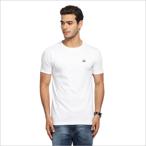 Mens Round Neck White T Shirts - Cotton, Available in Sizes S, M, L, XL, XXL, Plus Size | All Colors, Short Sleeve Style
