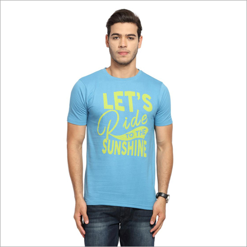 Mens Round Neck Printed T Shirt