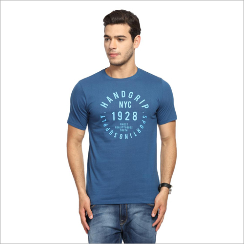 Mens Round Neck Cotton T Shirts - Cotton Fabric, Available in L, XL, XS Sizes | Printed Design, Short Sleeves, All Color Options