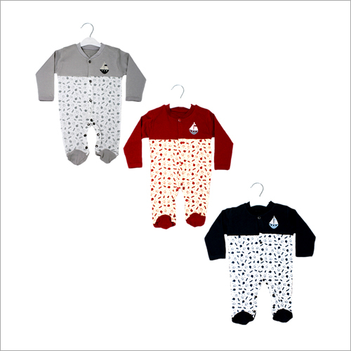 Baby Romper Set - Cotton Knitted, O-Neck, 0-6 Months | Anti-Wrinkle, Breathable, No Fade, Washable, Trendy Design for Boys