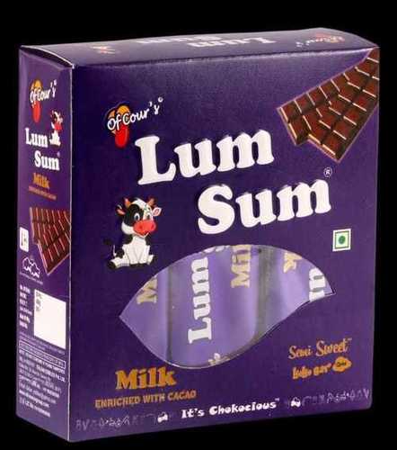Lumsum Chocolate Bar Weight: 16 Grams (G)