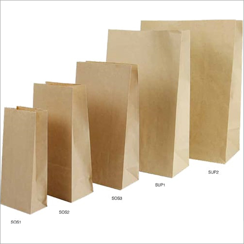 Brown Grocery Paper Bag - Biodegradable Recyclable Customized Sizes Available | Brown Color Unique Patterns for Eco-Friendly Shopping