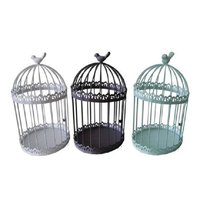 Multi-color Round Metal Decorative Bird Cage