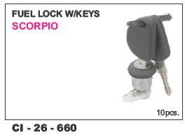 Fuel Lock w/keys Scorpio