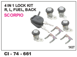 4 in 1 Lock kit Fuel Back Scorpio L/R