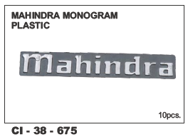 Mahindra Monogram Plastic