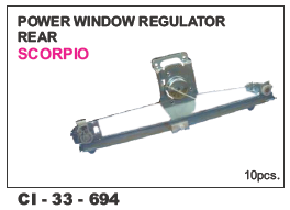 Power Window Regulator Rear Scorpio L/R Vehicle Type: 4 Wheeler