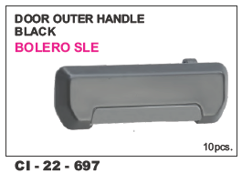 Door Outer Handle Black Bolero L/R