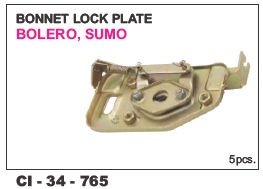 Bonnet Lock Plate Bolero, Sumo