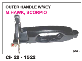 Outer Handle w/key M Hawk, Scorpio L/R