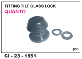 Fitting Tilt Glass Lock Quanto