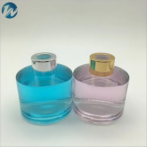 Transparent 120Ml High Capacity Cylindrical Type Aromatherapy Car Diffuser White Glass Bottles