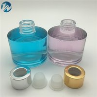 120ml High Capacity Cylindrical Type Aromatherapy Car Diffuser White Glass Bottles