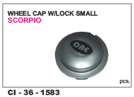 Wheel Cap with Lock - Small Size, Durable Design | Fits 4-Wheelers, Warranty Included