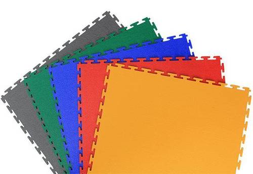 Interlocking PVC Flooring Tiles for Garages and Warehouse