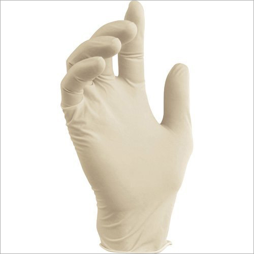 Surgical Disposable Glove - Soft Cushion Feel, Full Finger Design, White Color | Anti Static, Anti Bacterial, High Tear Strength, Plain Pattern