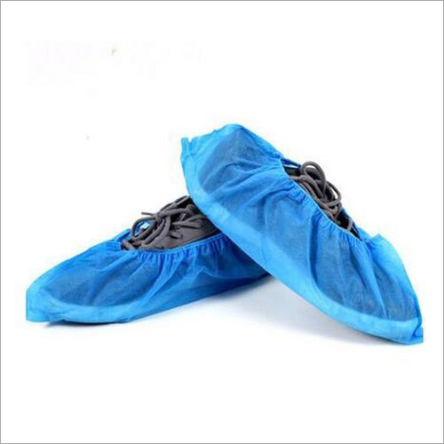 Hospital Shoe Disposable Cover - Nonwoven Material, Blue Color | Eco-Friendly, Skid & Weather Proof with Lace Fitting for Balance Sole