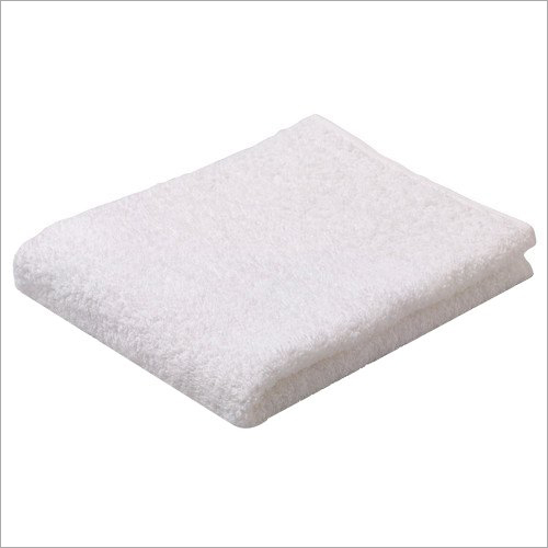 Hospital Cotton Towel - 100% Cotton, White Color | Eco-Friendly, Quick Dry, High Absorbency, Soft Texture, Long-Lasting Design