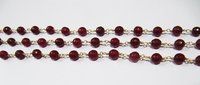 3Feet Natural Ruby Jade Chalcedony Round Beads 6mm Rosary beaded