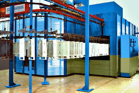 Conveyorised powder coating plant