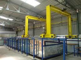 Automatic electroplating plant