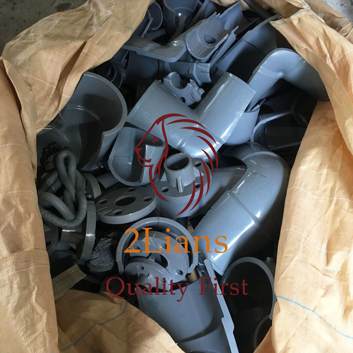 PVC Fitting Grey Injection Grade K55-57 Post Industrial Waste
