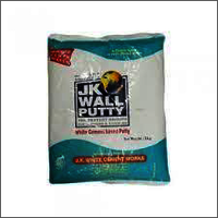 Jk Wall Putty - 25 Kg Bag, White Cement Material, Water Resistant, Smooth Finish & Reduced Paint Consumption
