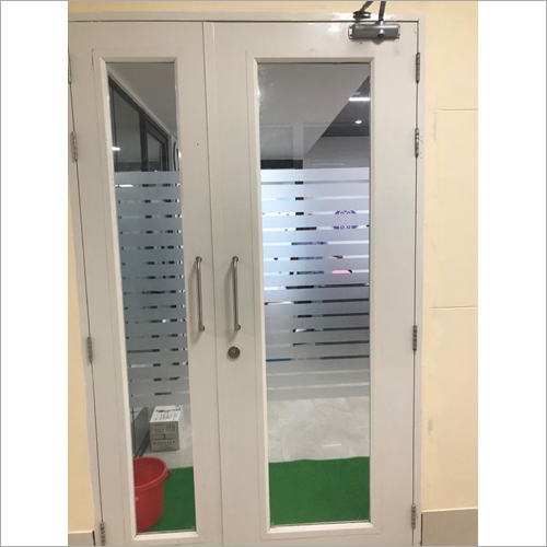 White Office Glass Door