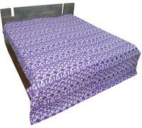 Ikat Design Kantha Quilt