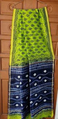 Chanderi Silk Block Printed Sarees