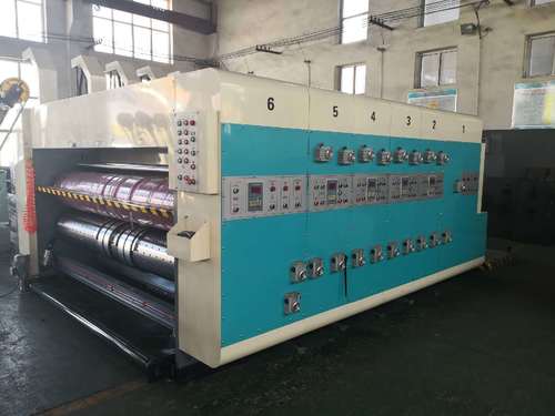 YS Series of 4-color Flexo Ink Corrugated Paperboard Die-cutter and Grooving Machine Semi-Automatic Printing Slotting Machine