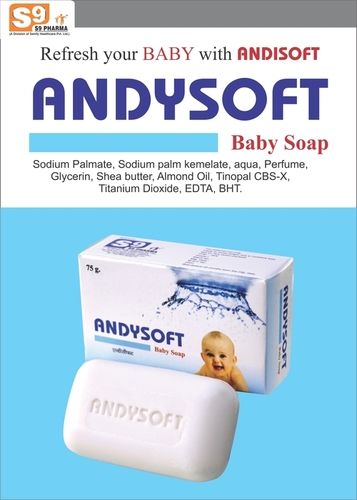 Baby Soap:Sodium Palmate+Sodium Palm Karnelate aqua+ Perfume, Glycerin+ Shea Butter+ Almond oil+Tinopal CBS-X, Titanium Di-Oxide + EDTA+BHT