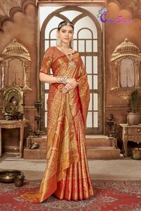 Godavari Pattu Saree - Silk Material, Multicolour Printed Design | Vibrant and Luxurious Traditional Attire