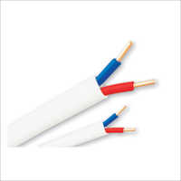 Pvc Insulated Twin Flat Copper Wire - Copper Core, Custom Size, Multicolour | 220-440 Volt, 50-60 Hertz, Overload Resistant