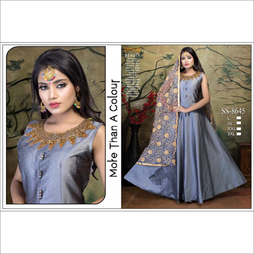 Available In Different Color Partywear Anarkali Suit