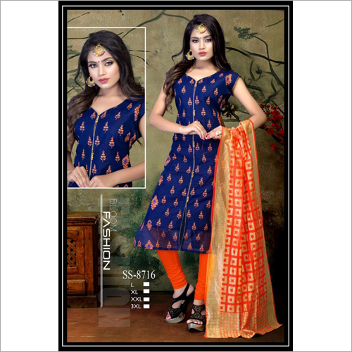 Available In Different Color Casual Churidar Suit