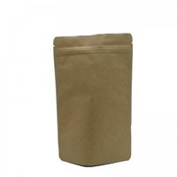 One side opaque one side transparent packaging bag with easy zipper