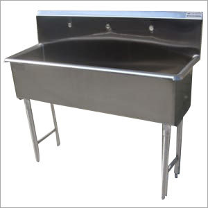 Silver Ss Hand Wash Sink