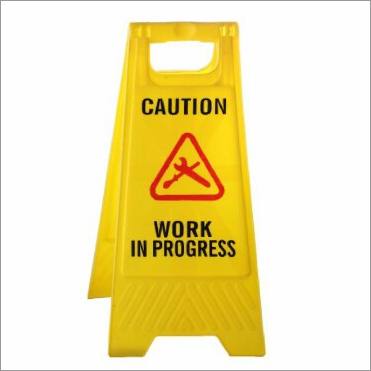 Caution Work in Progress Floor Sign Stand By BALAJI TRADING COMPANY