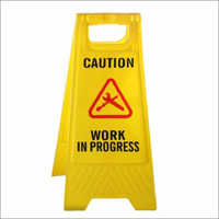 Caution Work In Progress Floor Sign Stand