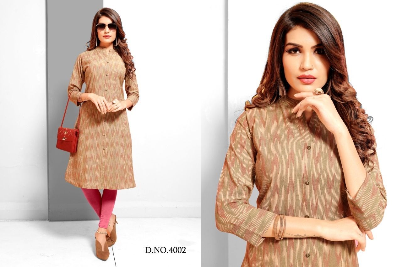 Original Cotton ikkat Print KURTI