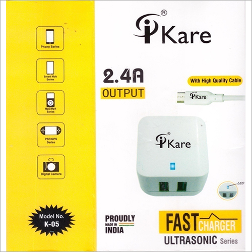 White 2.4 A Output Fast Mobile Charger