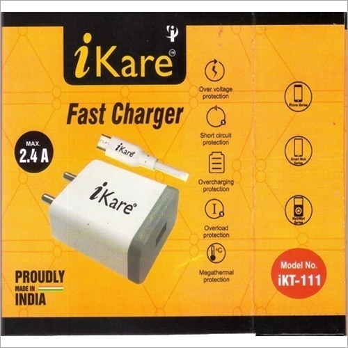 White 2.4 A Fast Charger
