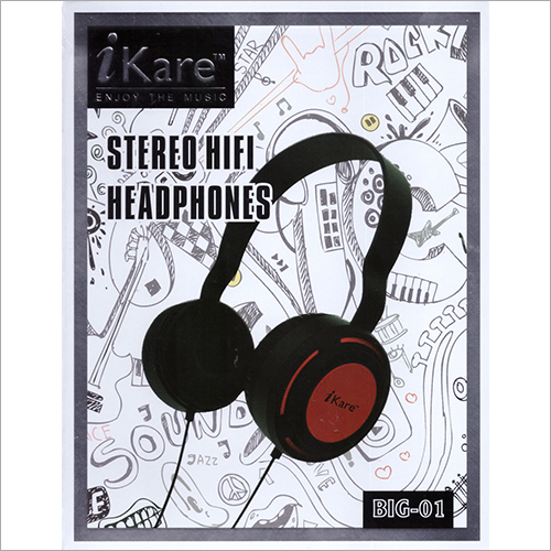 Black Stereo Hifi Headphones