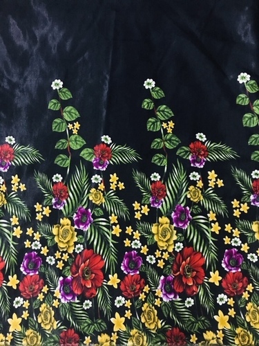 Banglori Satin Print Fabric Gown - Size 44, Printed Pattern, Stylish Casual Look | Perfect for Parties and Evening Events