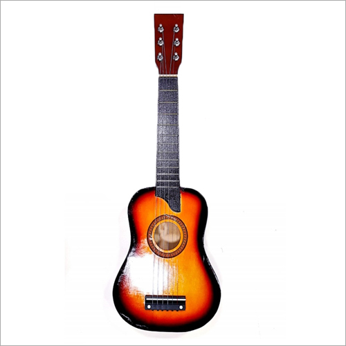 Kids Wooden Guitar - Wooden Material, Personal Usage | Durable Design, Ideal for Young Musicians