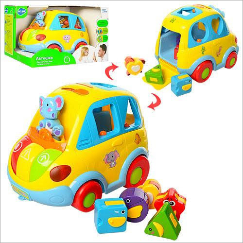 Musical Smart Bus Toy - Plastic Material Multicolor Design | Durable Lightweight Build for Endless Fun